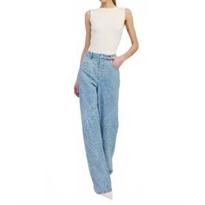 NEW EN SAISON tarak straight leg jeans in blue